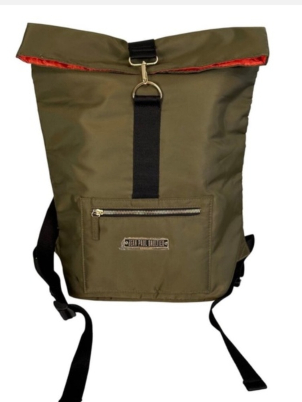 Vintage Rare Jean Paul Gaultier Parfum GWP Nylon Olive Green Backpack Never Used